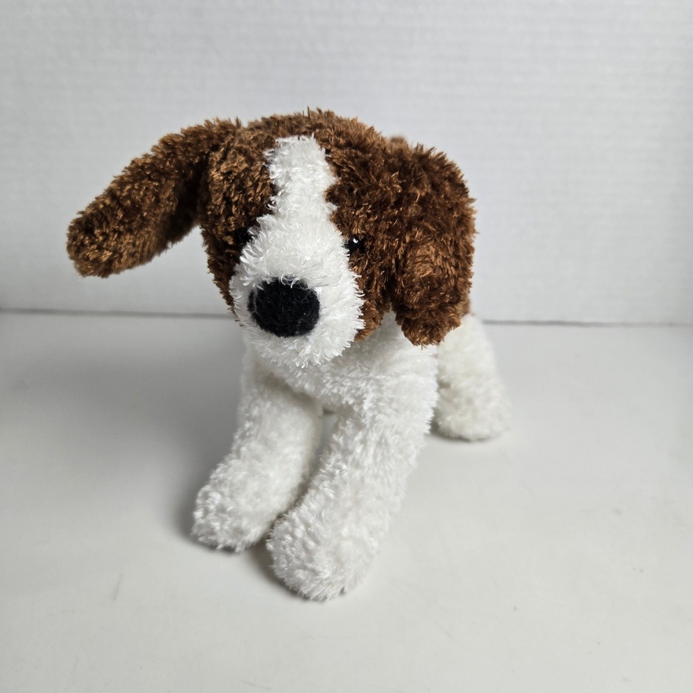 Douglas Cuddle Toy Spicy the Beagle Puppy Dog 8" Plush Lovey Soft Kohair